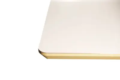 Mötesbord Edsbyn Vit-Silver 100×80 RANDSTAD 2