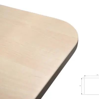 Konferensskiva 200x100 björk