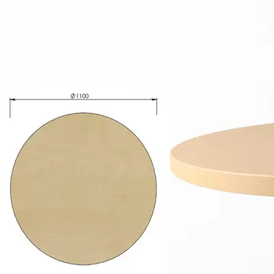 Bordsskiva Ø110 Björk