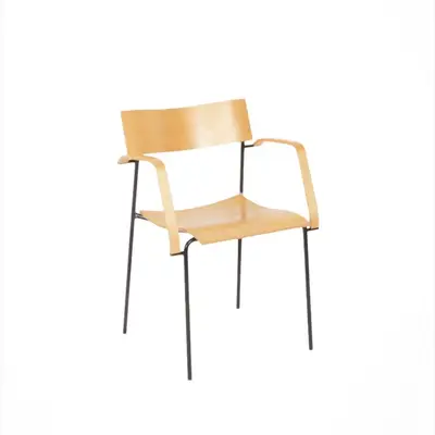 Karmstol Lammhults Campus Björk/Antracit