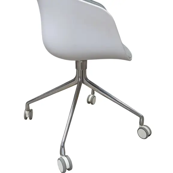 Konferensstol AAC24 Front Upholstery GrönBlåVitKrom (4)