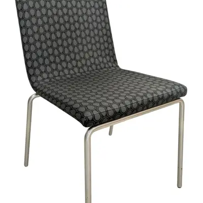 Stol Skandiform Afternoon GråMönstradKrom (3)