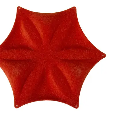 Ljudabsorbent Abstracta Airflake Blade Closed Orange