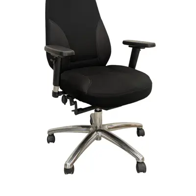 Kontorsstol Kingsbury Svart (2)