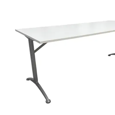 Utbildningsbord Kinnarps Asto VitGrå 180×80