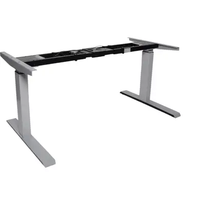 Skrivbord 2-pelare Swedstyle Grå