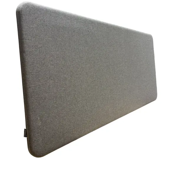 Bordsskärm Abstracta Softline Grå 140×65 (2)