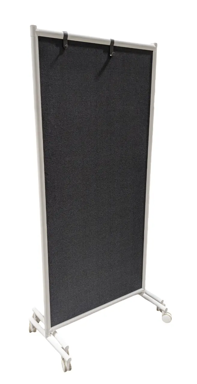Golvskärm 3-Delad GråVit 234×170