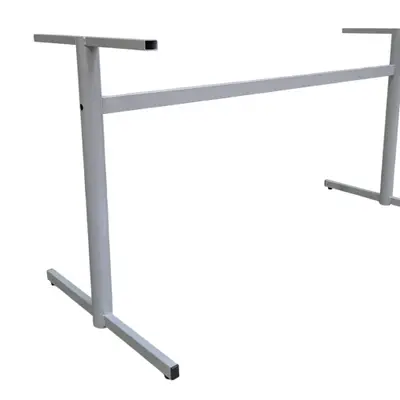 Bordsunderrede Zilox Metropol 1 Ljusgrå 140×70 (2)