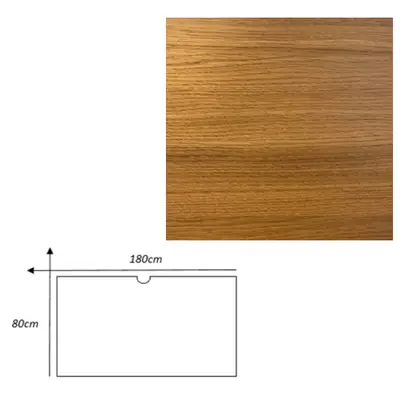 Bordsskiva 180x80 Ek (Urfräst Långsida)
