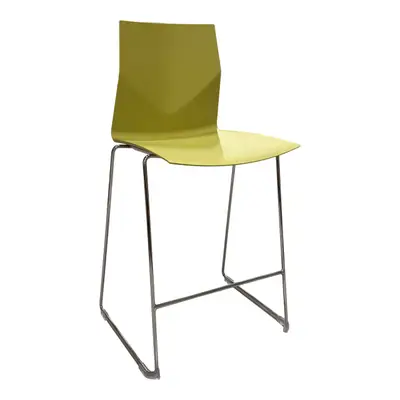 Barstol Four Design OlivgrönKrom