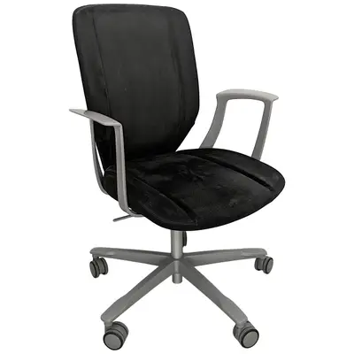 Konferensstol Kinnarps Monroe Svart/Grå Nubuck