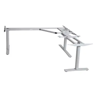 Elskrivbord Kinnarps Oberon Grå Höger 180x180-220