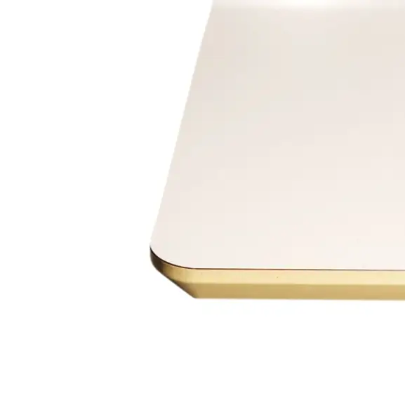 Mötesbord Edsbyn Vit-Silver 100×80 RANDSTAD 2