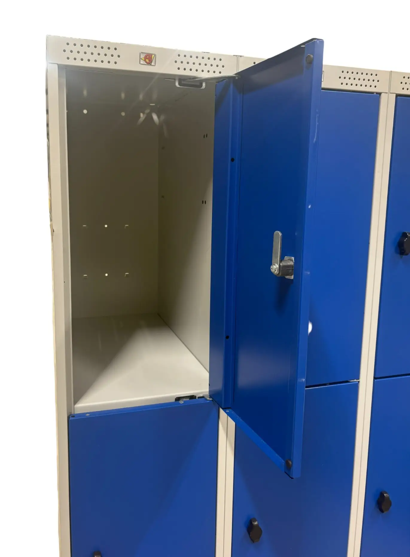 Elevskåp 12-Dörrars GråBlå (2)