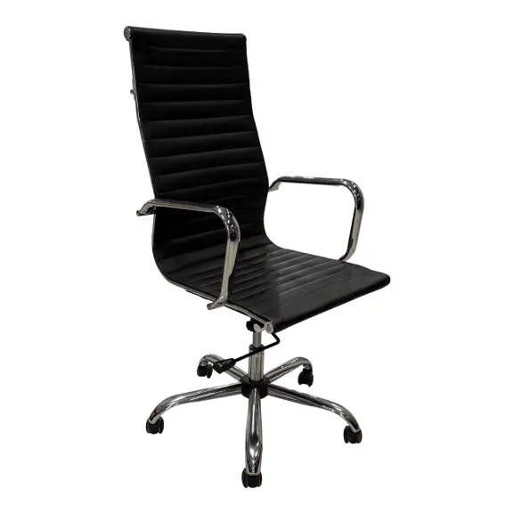 Konferensstol Johanson Design Detroit Svart SkinnKrom