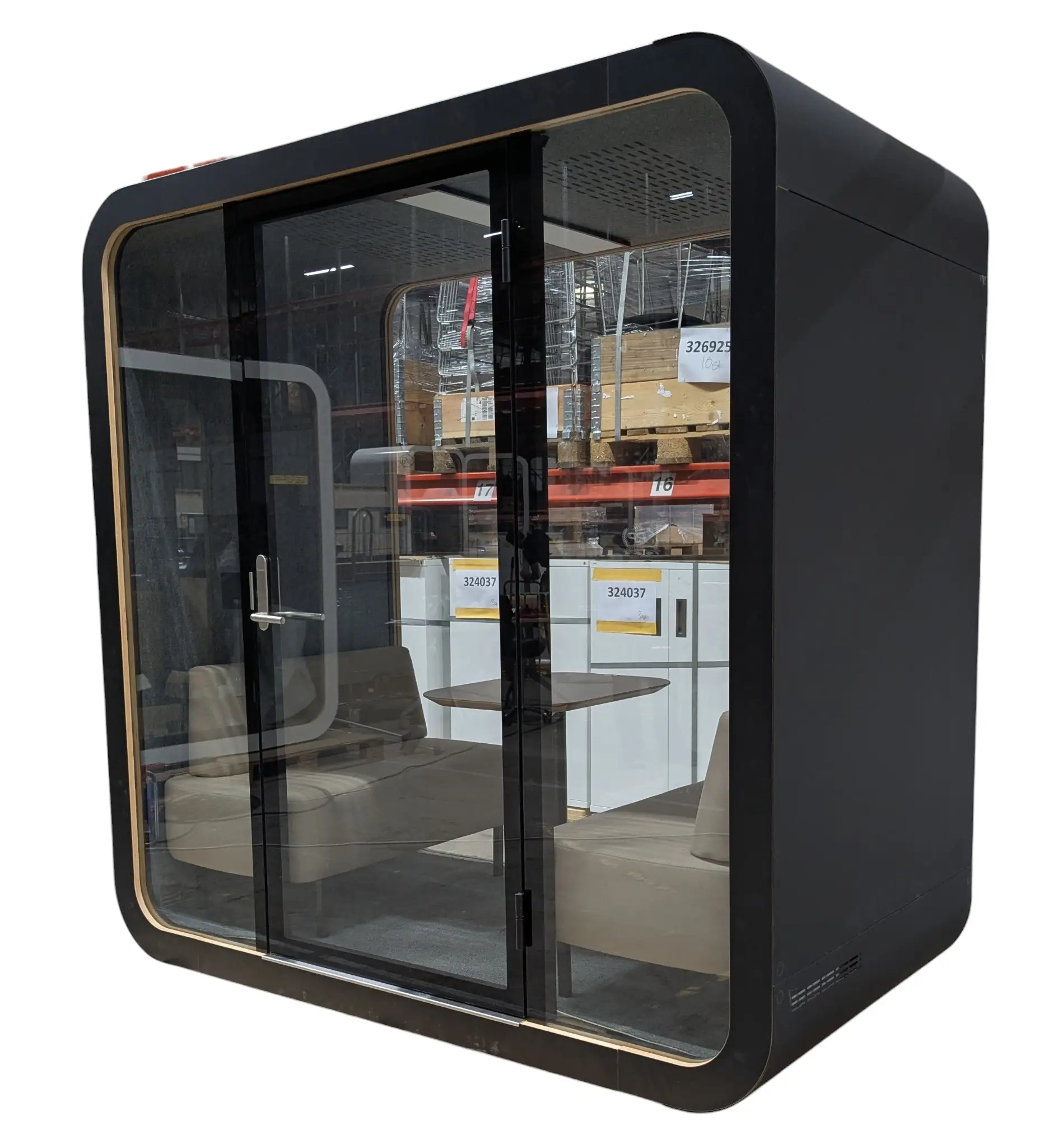 Telefonbås Pod Martela Framery Q Meeting Maggie Svart (2)