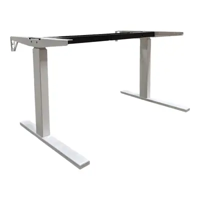 Elskrivbord Linak L-Fot VitSvart 120-160×70-80