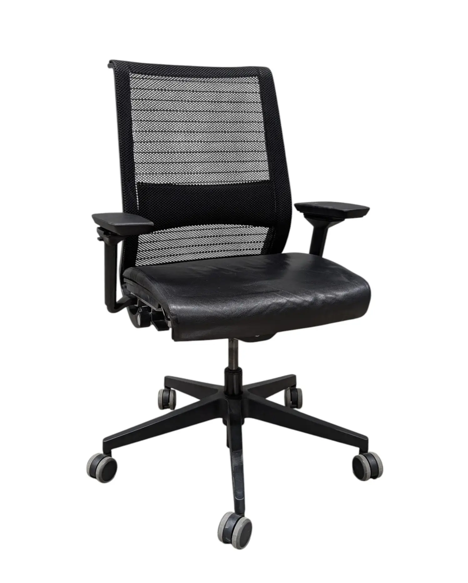 Kontorsstol Steelcase Think SvartSkinn