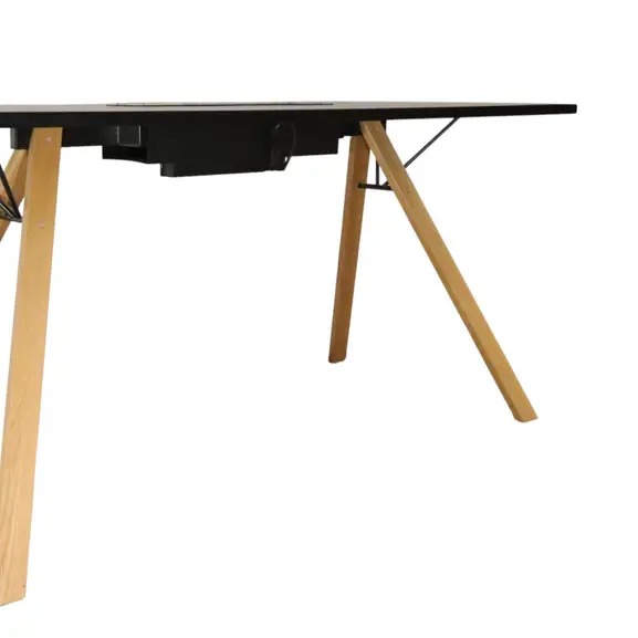 Projektbord Inno Lab Table Svart linoleumEk 180×80 (3)