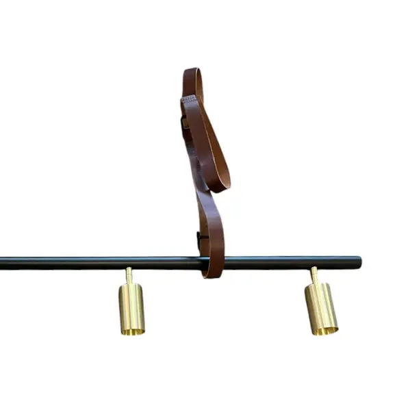 Taklampa Rubn Long John 4 SvartMässing (2)