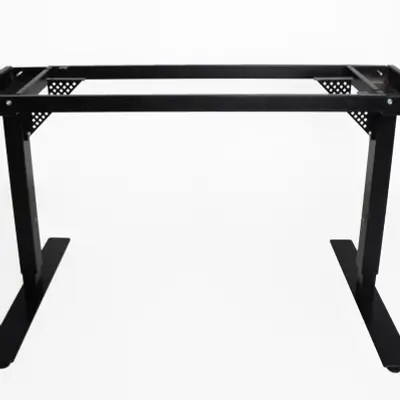 Skrivbord 2-pelare Form2 Svart 140-180x70-80