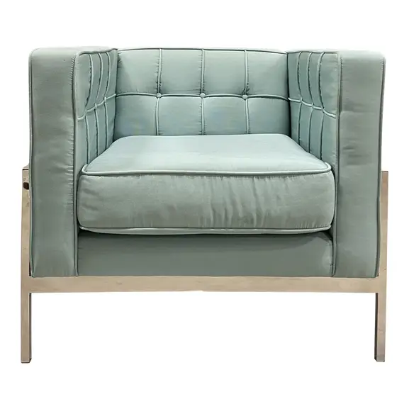 Fåtölj Kare Design Loft TurkosKrom (2)