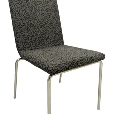 Stol Skandiform Afternoon GråMönstradKrom