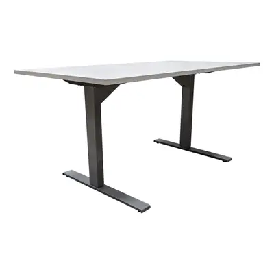 Elskrivbord Swedstyle VitGrå L-fot Flexibelt 140×80