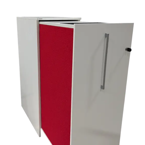 Towerförvaring Edsbyn Access Vänster 3xA4 VitRöd (9)