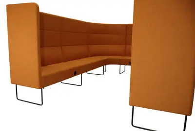 Soffa EFG Mingle Lounge OrangeSvart (5)