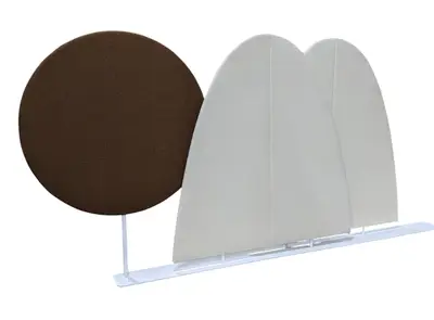 Golvskärm Offecct VitBrun 400×192