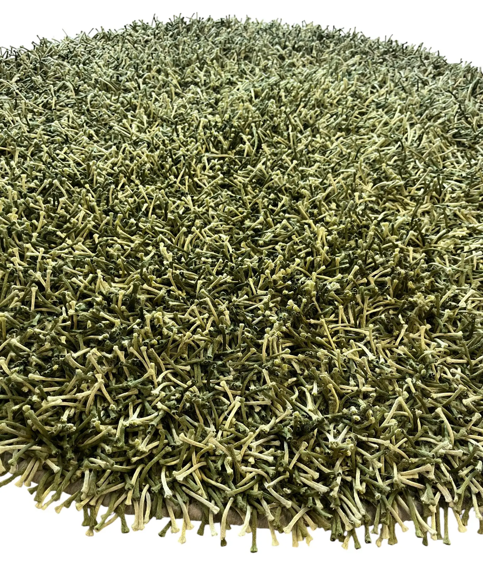 Matta Mattbolaget Shaggy Viskos Grön Ø120 (2)