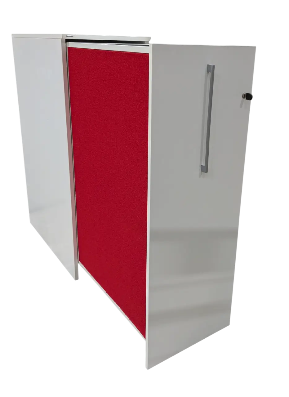 Towerförvaring Edsbyn Access Vänster 3xA4 VitRöd (2)