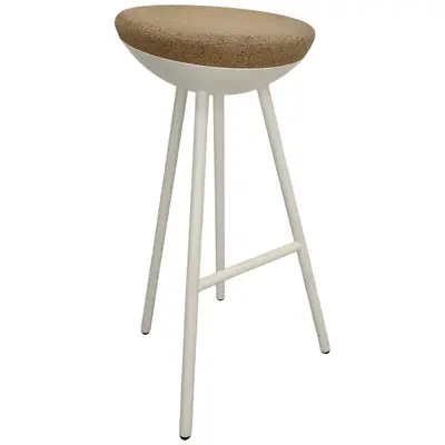 Barpall Mitab Boet Vit/Kork