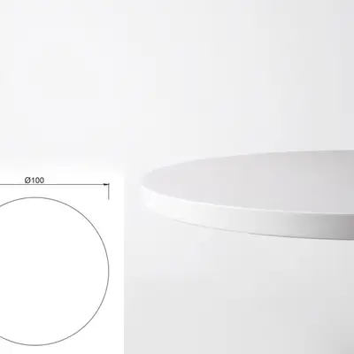 Bordsskiva Vit Ø100