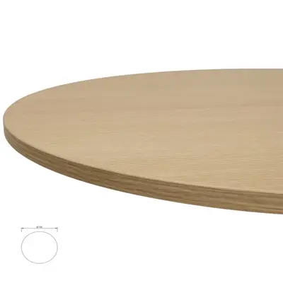 Bordsskiva Ø70cm Whitened Oak