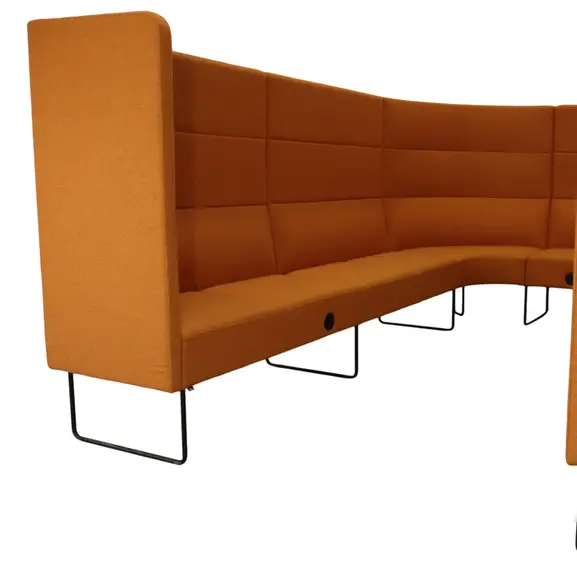 Soffa EFG Mingle Lounge OrangeSvart (5)