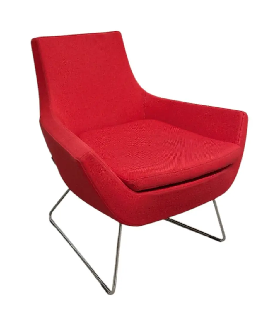 Fåtölj Swedese Happy RödKrom (5)