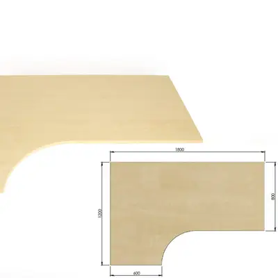 Kombiskiva Björk 180x120x80x60