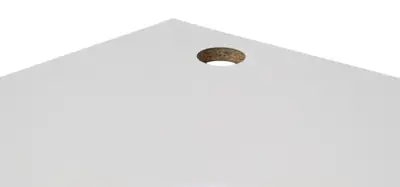 Bordsskiva Vit med kabelhål 120×80