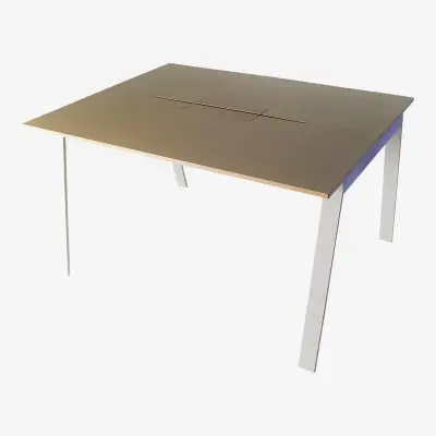 Konferensbord Edsbyn Piece ask/vit 160x125