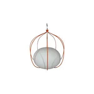 Taklampa Zero Hoop Orange/Opalglas