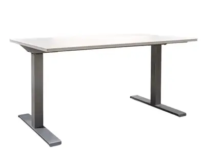 Elskrivbord Kinnarps VitGrå 140×80