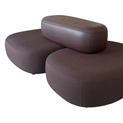 Soffa +Halle Ö Large Vinröd