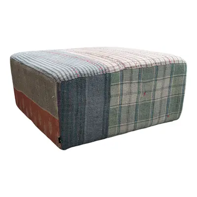 Sittpuff HAY Antique Quilt Ottoman