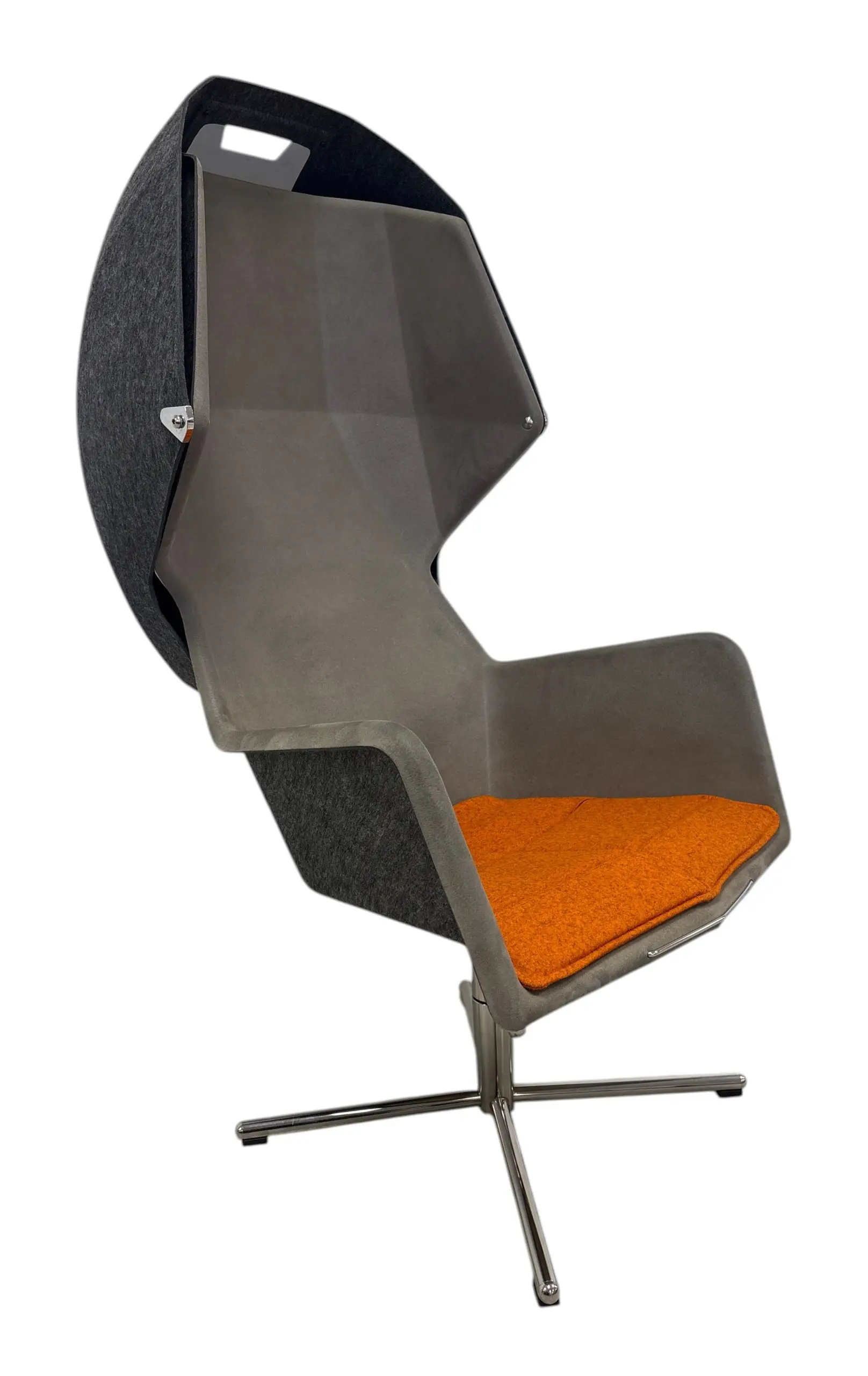 Fåtölj Blå Station Peekaboo GråOrange (3)