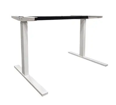 Elskrivbord Linak Vit L-fot 120-160×80 (2)