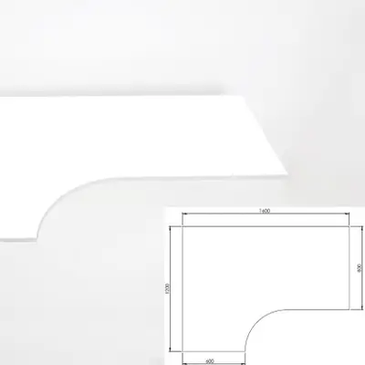 Kombiskiva Vit 160x120x80x60