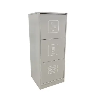 Källsorteringskärl Lundqvist Unit Ljusgrå (2)